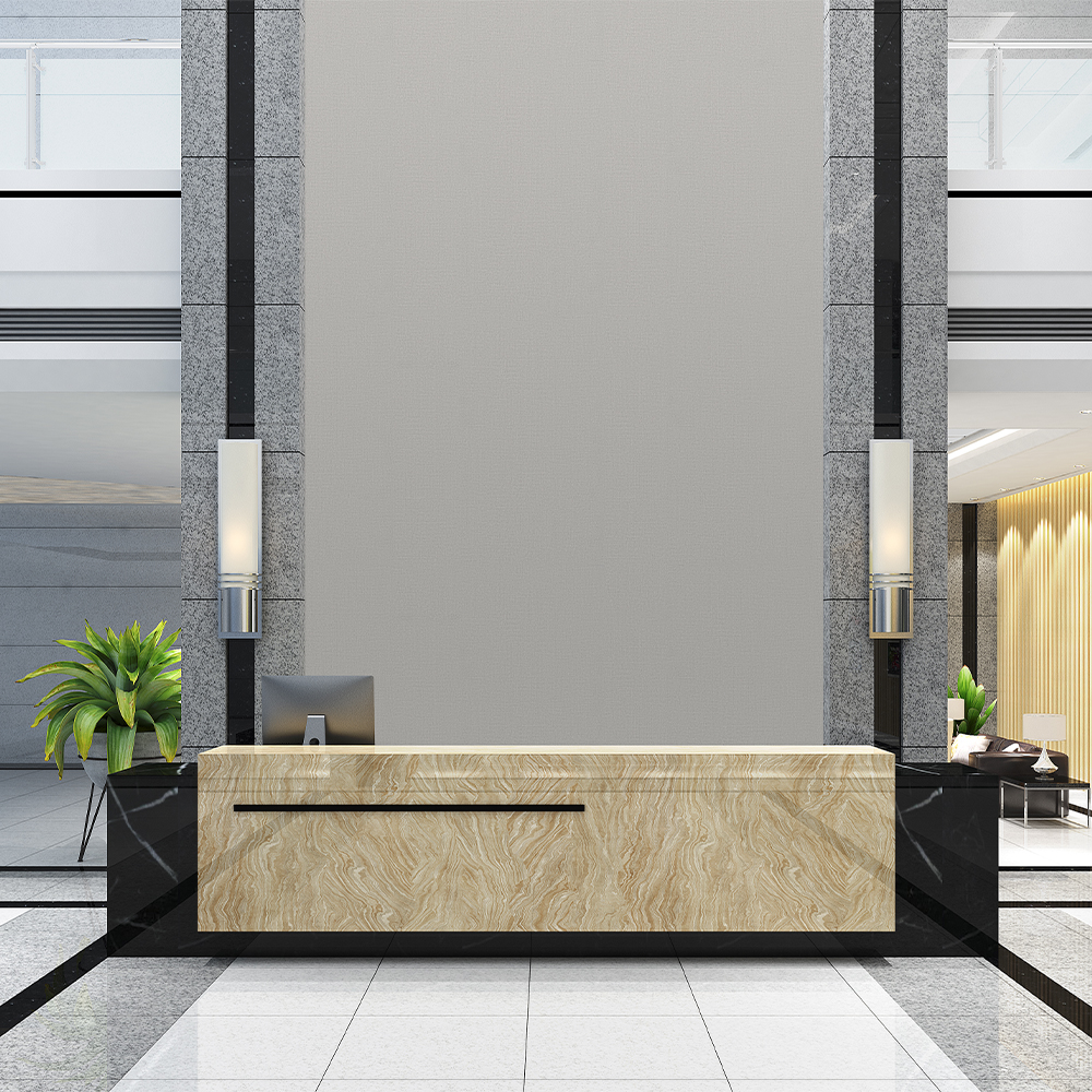 تبدیل طراحی لابی به یک اثر هنری زیبا با استفاده از کاغذ دیواری
