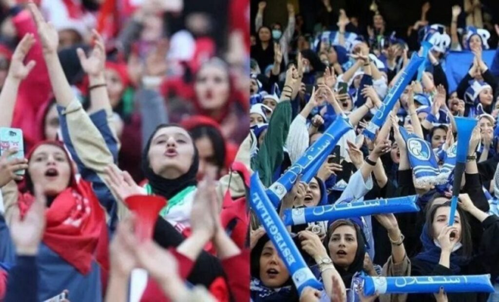 واکنش‌ها به سکوی پرتی که برای زنان تماشاچی در ورزشگاه در نظر گرفته شده است