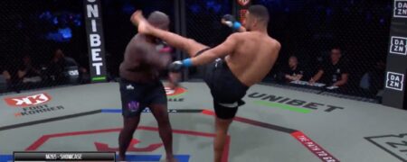 ناک اوت شدن مبارز MMA در عرض ۱۰ ثانیه بدون کوچکترین دفاعی از خودش + ویدیو
