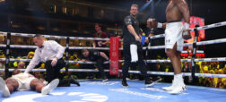 آنتونی جاشوا در راند دوم فرانسیس انگانو را ناک اوت کرد + ویدیو