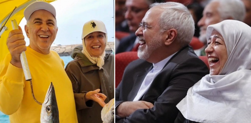  گوشه ای از تفریحات جواد ظریف و همسرش در جزیره کیش که خبرساز شد + ویدئو