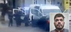 لحظهی فرار رئیس یک شبکه مواد مخدر در فرانسه که منجر به مرگ دو پلیس شد