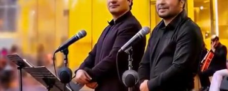 ویدیویی از کنسرت مشترک همایون شجریان و محسن چاوشی در مشهد از نگاه هوش مصنوعی